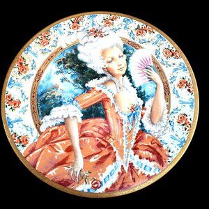 Oleg Cassini Marie Antoinette Collector Plate 10.25" French Rococo Style 1982